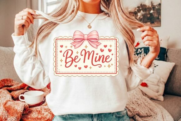 Be Mine Valentine PNG: Cute Love Sign Design