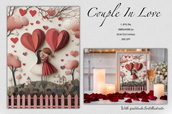 Celebrating Universal Love: The Artistry of Paper Cut Illustrations for Romantic Designs