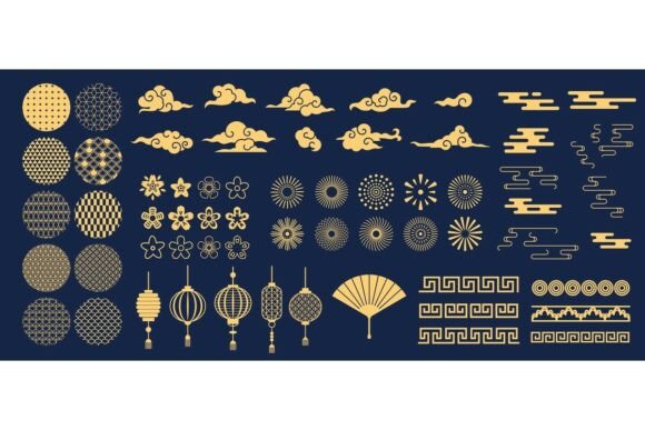 Chinese Elements: Asian New Year Gold