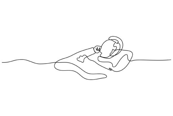 Continuous Line Design of a Patient: Minimalist Art for Healing Spaces