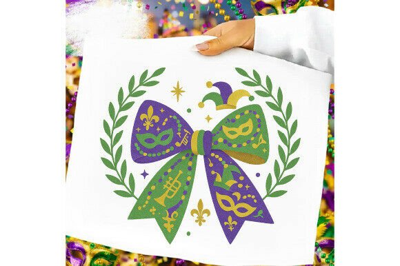 Creating Stunning Mardi Gras Designs with Bow and Mask PNG Assets