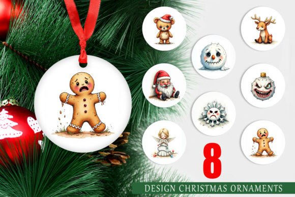 Creepy Cute Xmas Ornament PNG