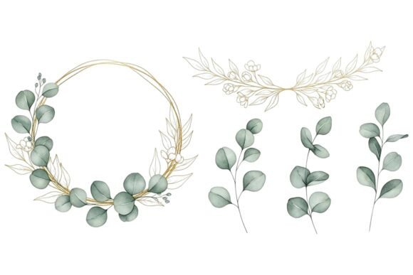 Evaluating the Gold Eucalyptus Wreath Floral Set for Professional Design Workflows