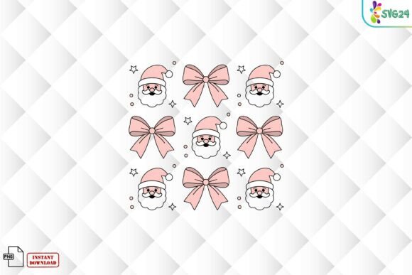 Evaluating the Pink Santa Bow Christmas PNG for Modern Holiday Design