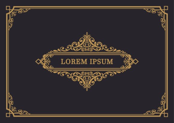Gold Victorian Ornament Frame Guide