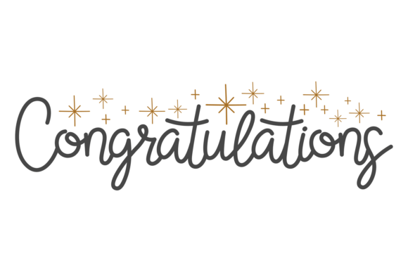 Hand Drawn Congratulation Text: Creative Design