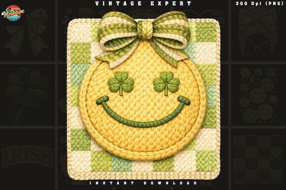 Lucky Shamrock Smiley Crochet Yarn PNG: A Practical Guide for Creators and POD Sellers