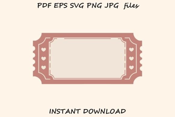 Retro Valentine Ticket Template Guide