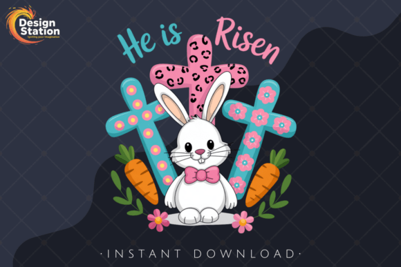 Strategic Design Integration: Leveraging the He Is Risen Bunny PNG for Faith-Based Branding