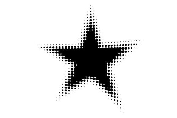 Strategic Visual Impact: Leveraging the Black Halftone Star Design Element
