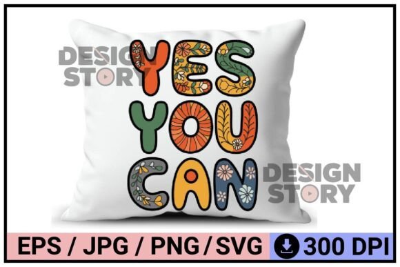 Yes You Can - Retro Floral Typography: A Practical Asset for Modern Designers